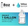 imageFroggys Flakes Snow Machine Fluid Concentrate 8 fl oz ExtraDry Formula Snow Fluid with 30 Feet FloatDrop Makes 4 Gallons of Snow Fluid32oz Concentrate