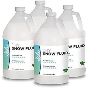 imageFroggys Flakes Snow Machine Fluid Concentrate 8 fl oz Dry Formula Snow Fluid with 5075 Feet FloatDrop Makes 4 Gallons of Snow Fluid4 Gallons Concentrate