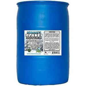 imageFroggys Flakes Snow Machine Fluid Concentrate 8 fl oz Dry Formula Snow Fluid with 5075 Feet FloatDrop Makes 4 Gallons of Snow Fluid55 Gallons Concentrate