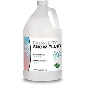 imageFroggys Flakes Snow Machine Fluid Concentrate 8 fl oz ExtraDry Formula Snow Fluid with 30 Feet FloatDrop Makes 4 Gallons of Snow Fluid1 Gallon Concentrate