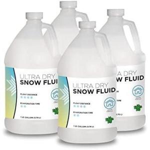 imageFroggys Flakes Snow Machine Fluid Concentrate 8 fl oz UltraDry Indoor Formula Snow Fluid with 3050 Feet FloatDrop Makes 1 Gallon of Snow Fluid4 Gallons Concentrate