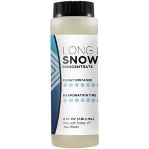 imageFroggys Flakes Snow Machine Fluid LongLasting Formula Snow Fluid with 75 Feet FloatDrop Makes 4 Gallons8oz Concentrate