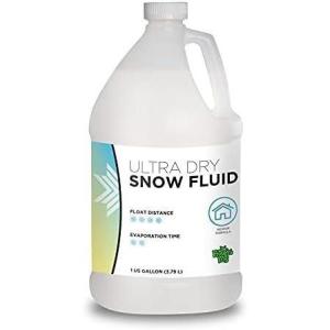 imageFroggys Flakes Snow Machine Fluid Ultra Dry Indoor Formula Snow Fluid with 3050 Feet FloatDrop 1 Gallon