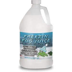 imageFroggys Fog Freezin Fog LowLying Ground Fog Fluid for Professional and Home Haunters Theatrical Effects and More 1 Gallon128 Fl Oz Pack of 1